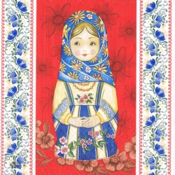 Serwetka -1117-  ludowe, folk